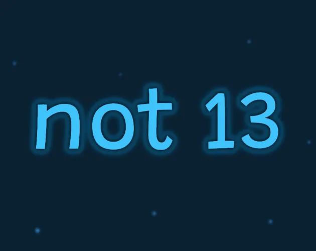 Not 13 cover