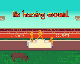 No horsing around cover
