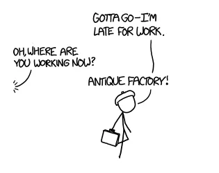 Xkcd Antique Factory cover